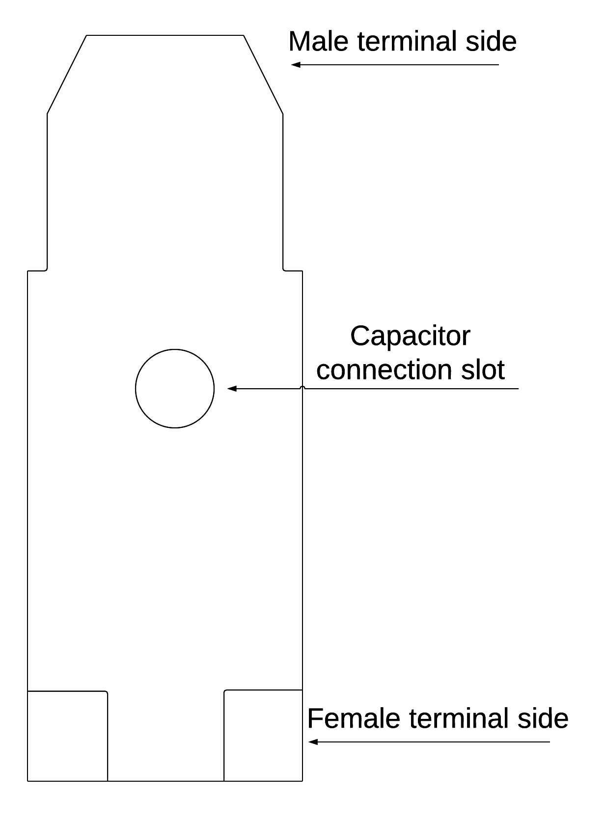 Terminal and capacitor